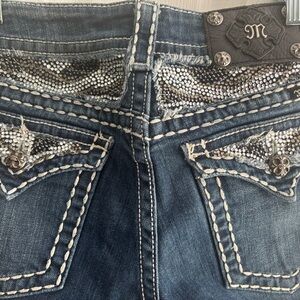 Popular western style Miss Me Blue Boot Cut Jeans